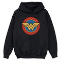 Black - Front - Wonder Woman Girls Logo Hoodie