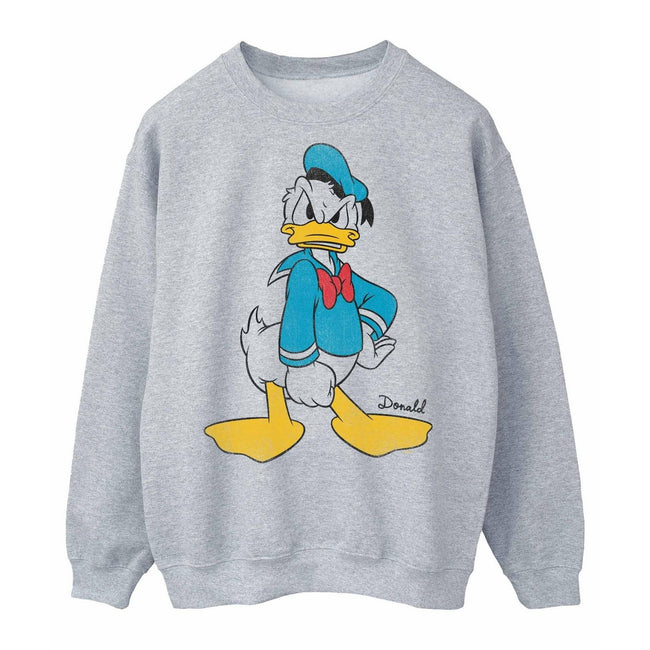 Disney Mens Angry Donald Duck Sweatshirt Discounts on great Brands