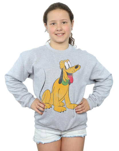 Sports Grey - Lifestyle - Disney Girls Classic Pluto Sweatshirt