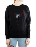 Black - Pack Shot - It Womens-Ladies Pennywise Quiet Sweatshirt
