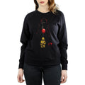 Black - Pack Shot - It Womens-Ladies Pennywise Shadow Sweatshirt