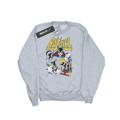Sports Grey - Front - DC Comics Girls Heroine Or Villainess Batgirl Cotton Sweatshirt