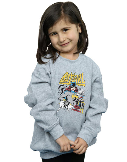 Sports Grey - Back - DC Comics Girls Heroine Or Villainess Batgirl Cotton Sweatshirt
