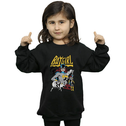 Black - Back - DC Comics Girls Heroine Or Villainess Batgirl Cotton Sweatshirt