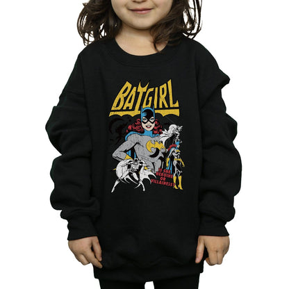 Black - Side - DC Comics Girls Heroine Or Villainess Batgirl Cotton Sweatshirt