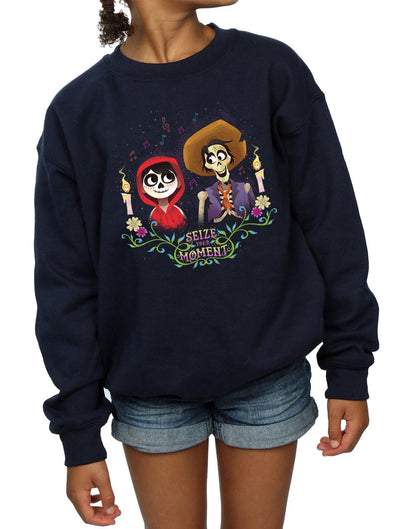 Navy Blue - Pack Shot - Coco Girls Miguel And Hector Cotton Sweatshirt