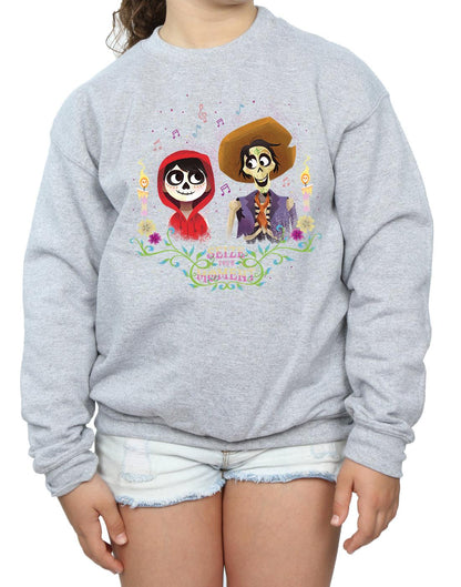 Sports Grey - Side - Coco Girls Miguel And Hector Cotton Sweatshirt
