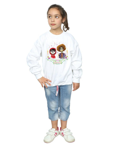 White - Lifestyle - Coco Girls Miguel And Hector Cotton Sweatshirt