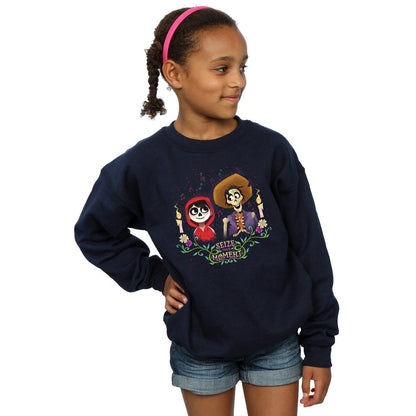 Navy Blue - Lifestyle - Coco Girls Miguel And Hector Cotton Sweatshirt