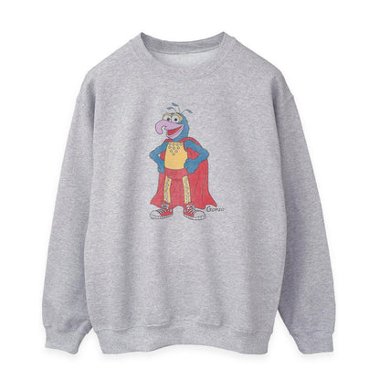 Heather Grey - Front - The Muppets Womens-Ladies Classic Gonzo Heather Sweatshirt