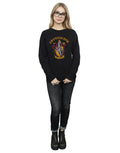 Black - Lifestyle - Harry Potter Womens-Ladies Gryffindor Cotton Sweatshirt