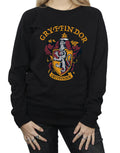Black - Side - Harry Potter Womens-Ladies Gryffindor Cotton Sweatshirt