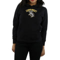 Black - Back - Harry Potter Womens-Ladies Hufflepuff Cotton Hoodie