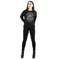 Black - Lifestyle - Harry Potter Womens-Ladies Hogwarts Crest Cotton Sweatshirt