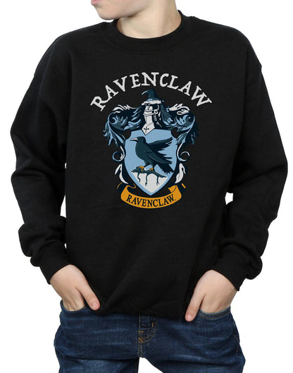 Black - Side - Harry Potter Boys Ravenclaw Cotton Sweatshirt