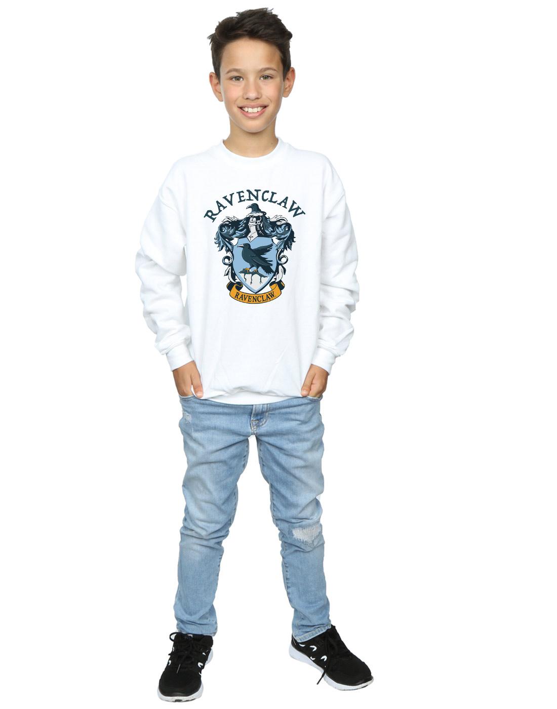 White - Lifestyle - Harry Potter Boys Ravenclaw Cotton Sweatshirt