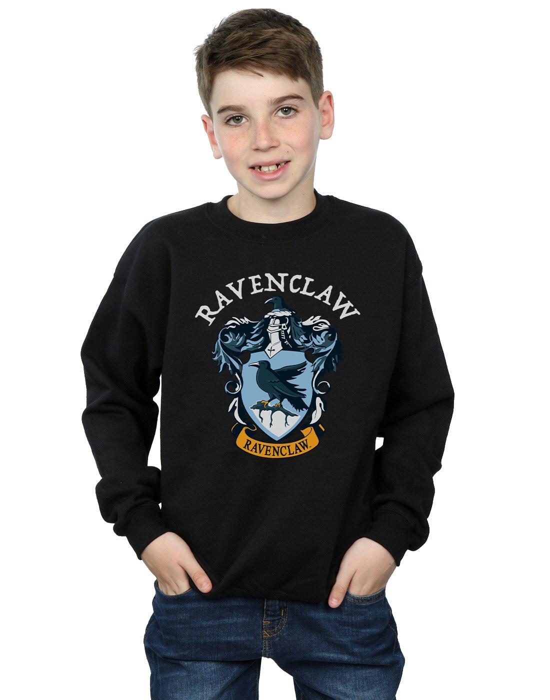 Black - Back - Harry Potter Boys Ravenclaw Cotton Sweatshirt