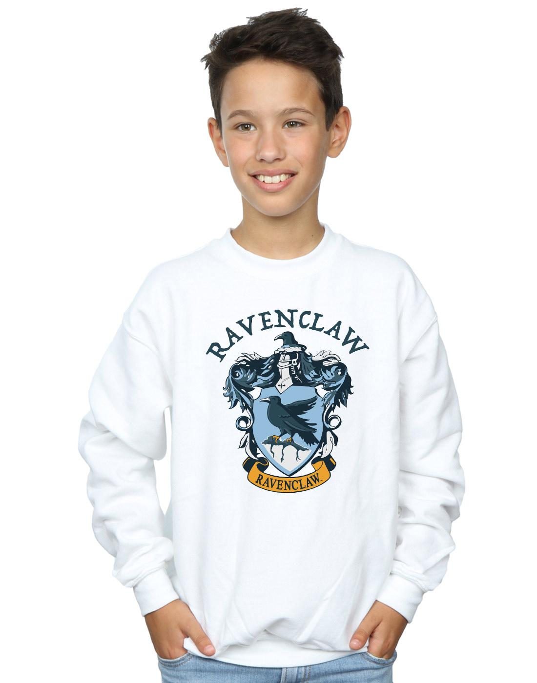 White - Back - Harry Potter Boys Ravenclaw Cotton Sweatshirt