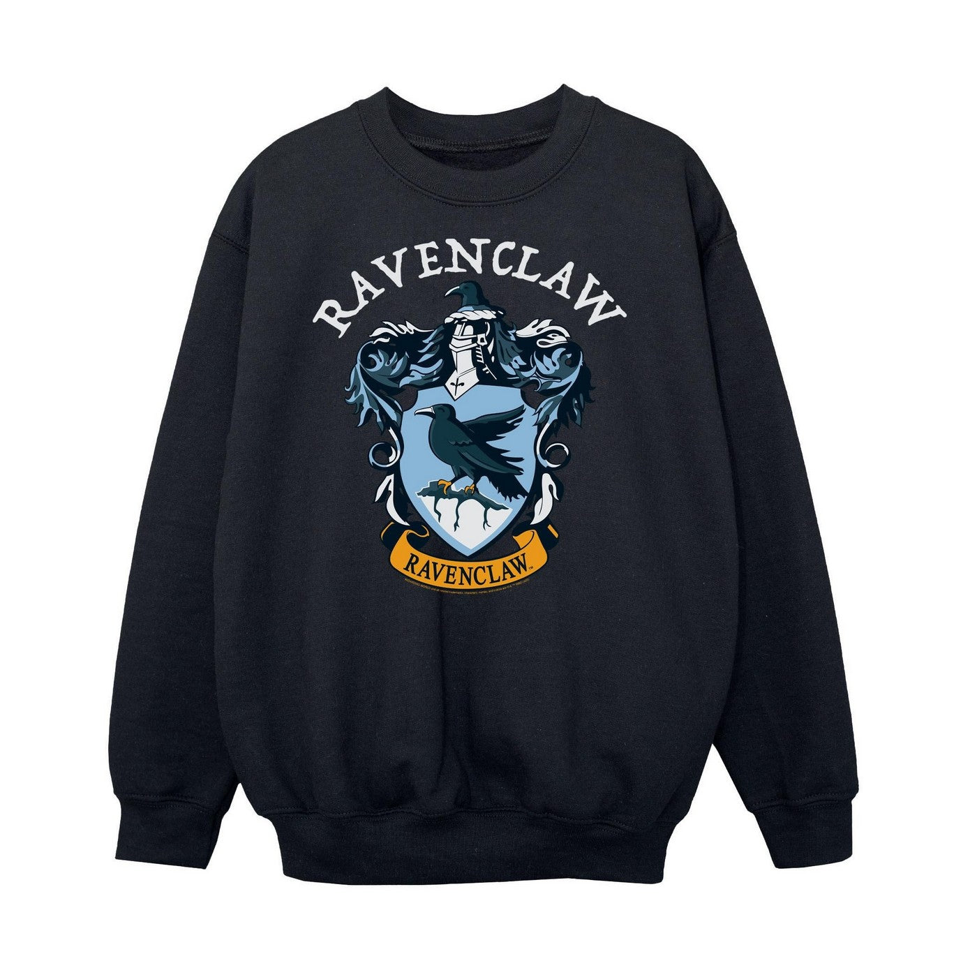 Black - Front - Harry Potter Boys Ravenclaw Cotton Sweatshirt