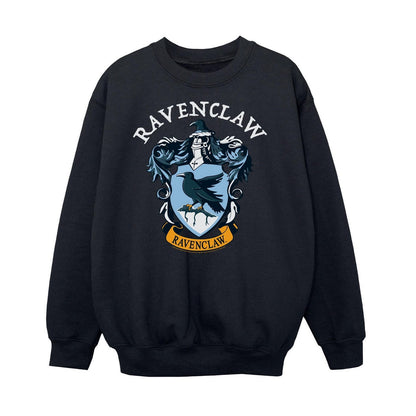 Black - Front - Harry Potter Boys Ravenclaw Cotton Sweatshirt