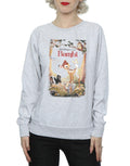 Heather Grey - Pack Shot - Bambi Womens-Ladies Poster Sweatshirt