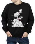 Black - Side - 101 Dalmatians Boys Chair Sweatshirt
