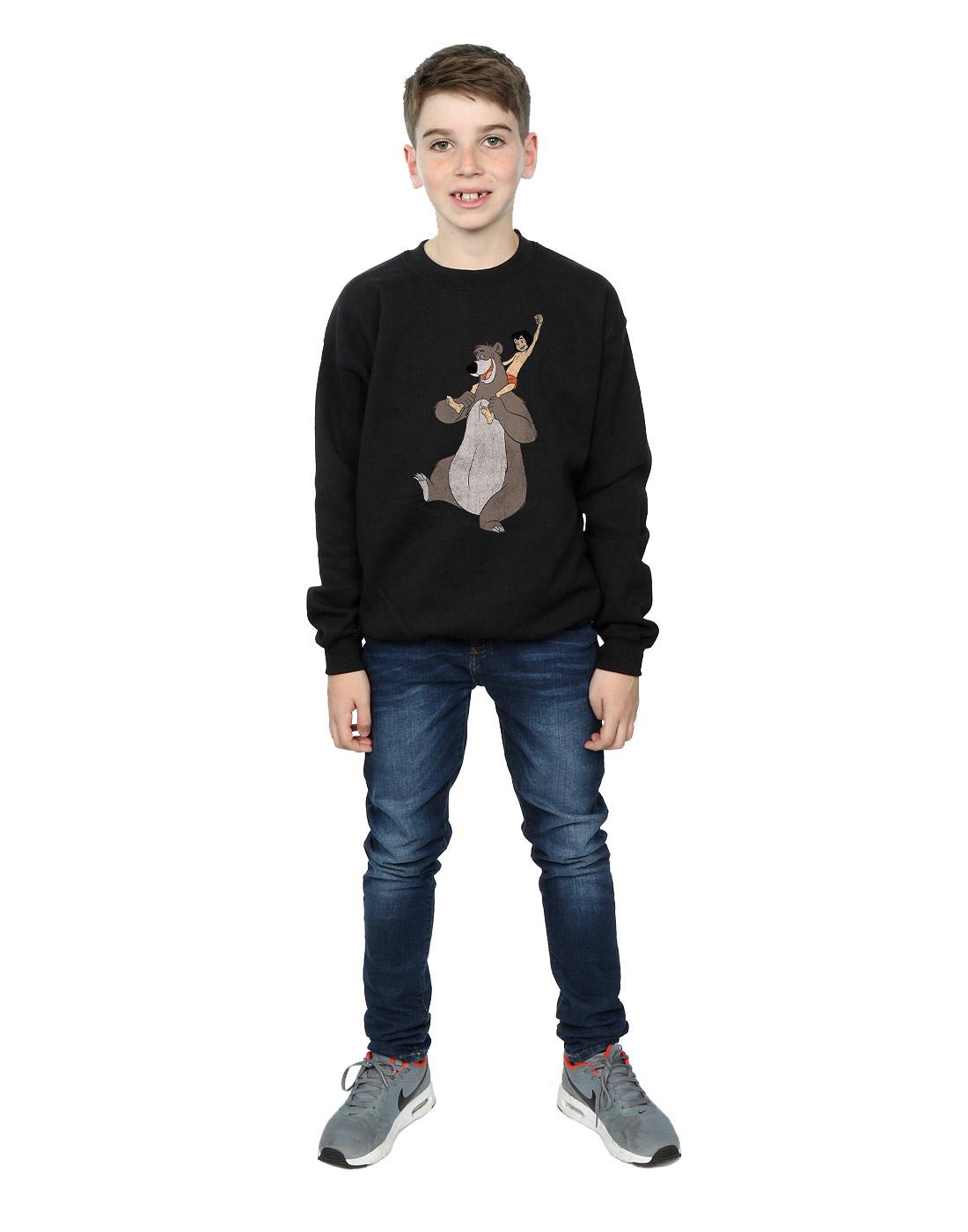 Black - Lifestyle - Jungle Book Boys Classic Mowgli And Baloo Sweatshirt