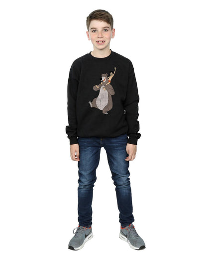 Black - Lifestyle - Jungle Book Boys Classic Mowgli And Baloo Sweatshirt