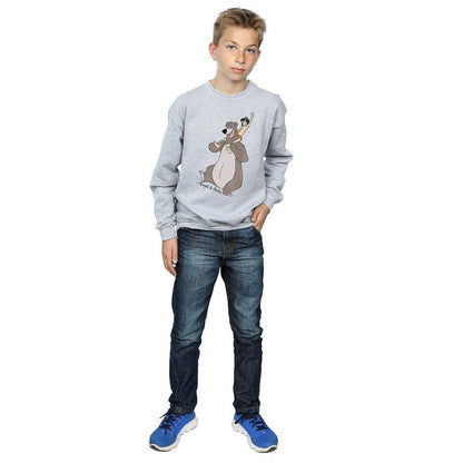 Sports Grey - Lifestyle - Jungle Book Boys Classic Mowgli And Baloo Sweatshirt