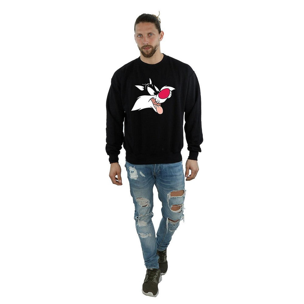 Black - Lifestyle - Looney Tunes Mens Sylvester Cotton Sweatshirt