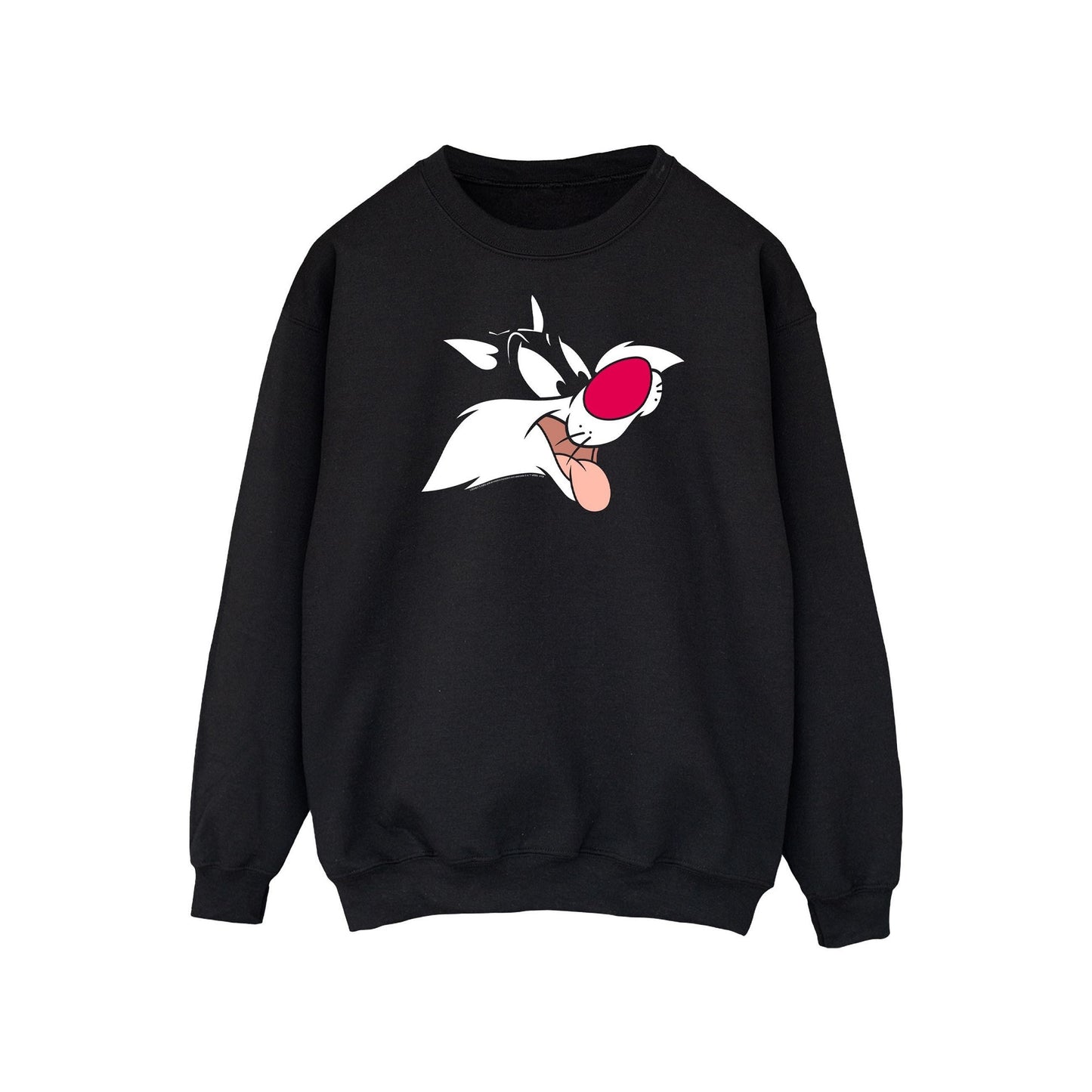 Black - Front - Looney Tunes Mens Sylvester Cotton Sweatshirt