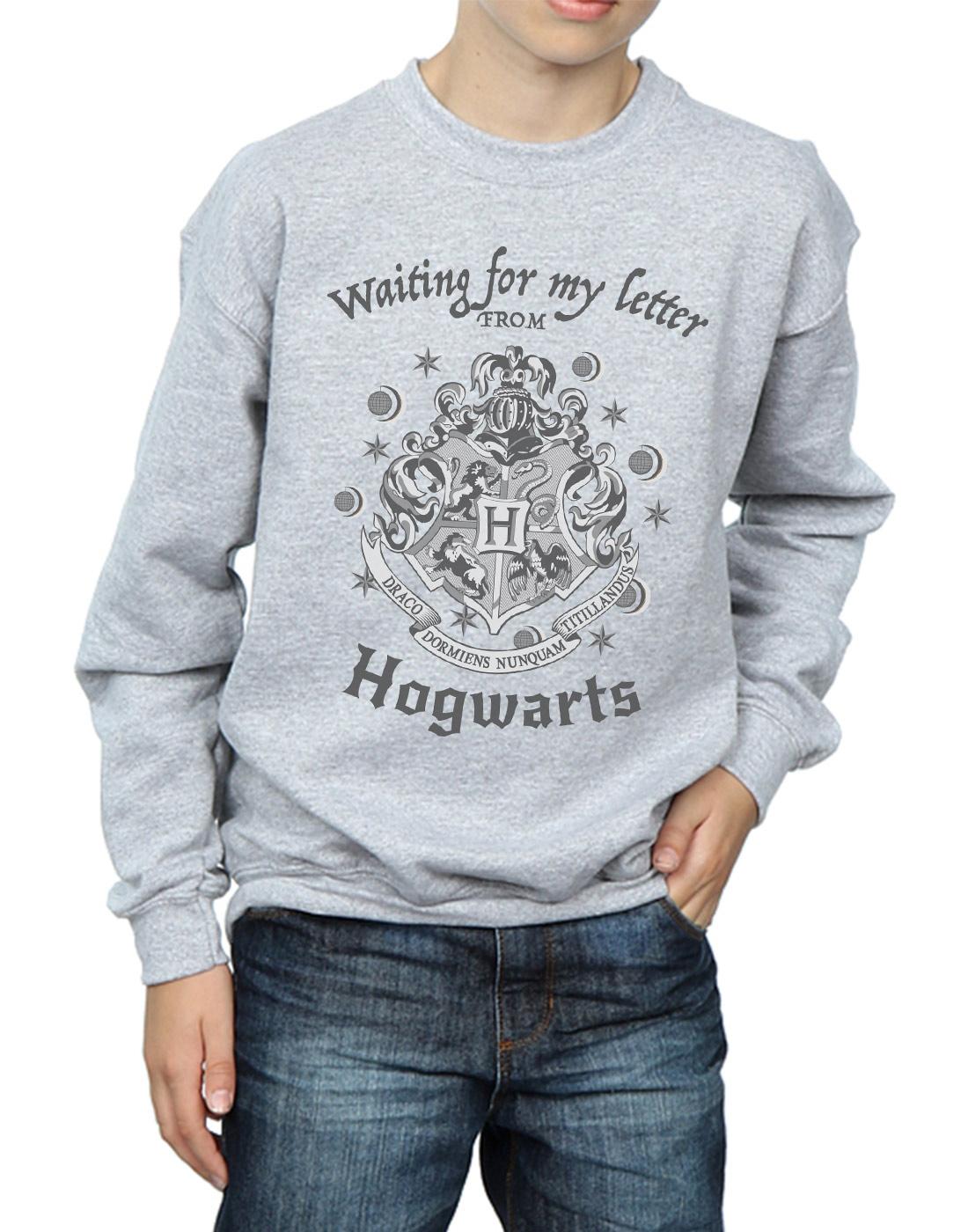 Sports Grey - Side - Harry Potter Boys Hogwarts Waiting For My Letter Sweatshirt