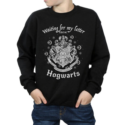 Black - Side - Harry Potter Boys Hogwarts Waiting For My Letter Sweatshirt