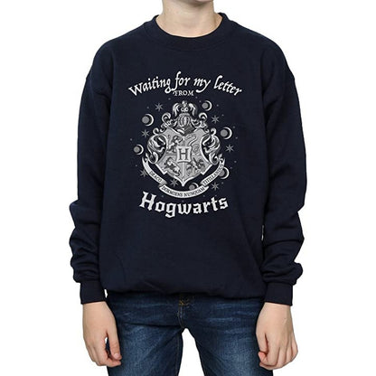 Navy Blue - Side - Harry Potter Boys Hogwarts Waiting For My Letter Sweatshirt