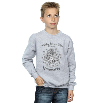 Sports Grey - Back - Harry Potter Boys Hogwarts Waiting For My Letter Sweatshirt