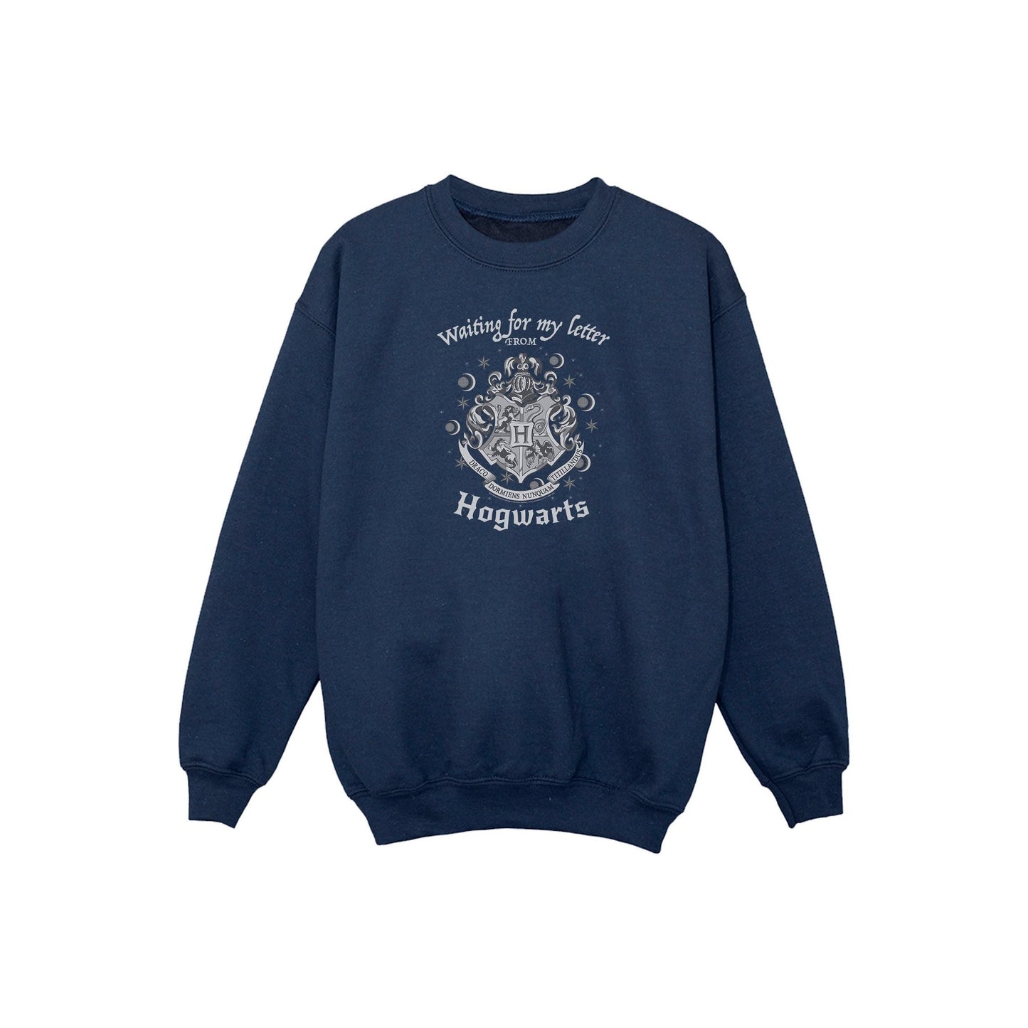 Navy Blue - Front - Harry Potter Boys Hogwarts Waiting For My Letter Sweatshirt
