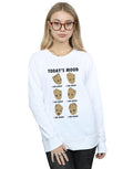 White - Back - Guardians Of The Galaxy Womens-Ladies Today´s Mood Groot Sweatshirt