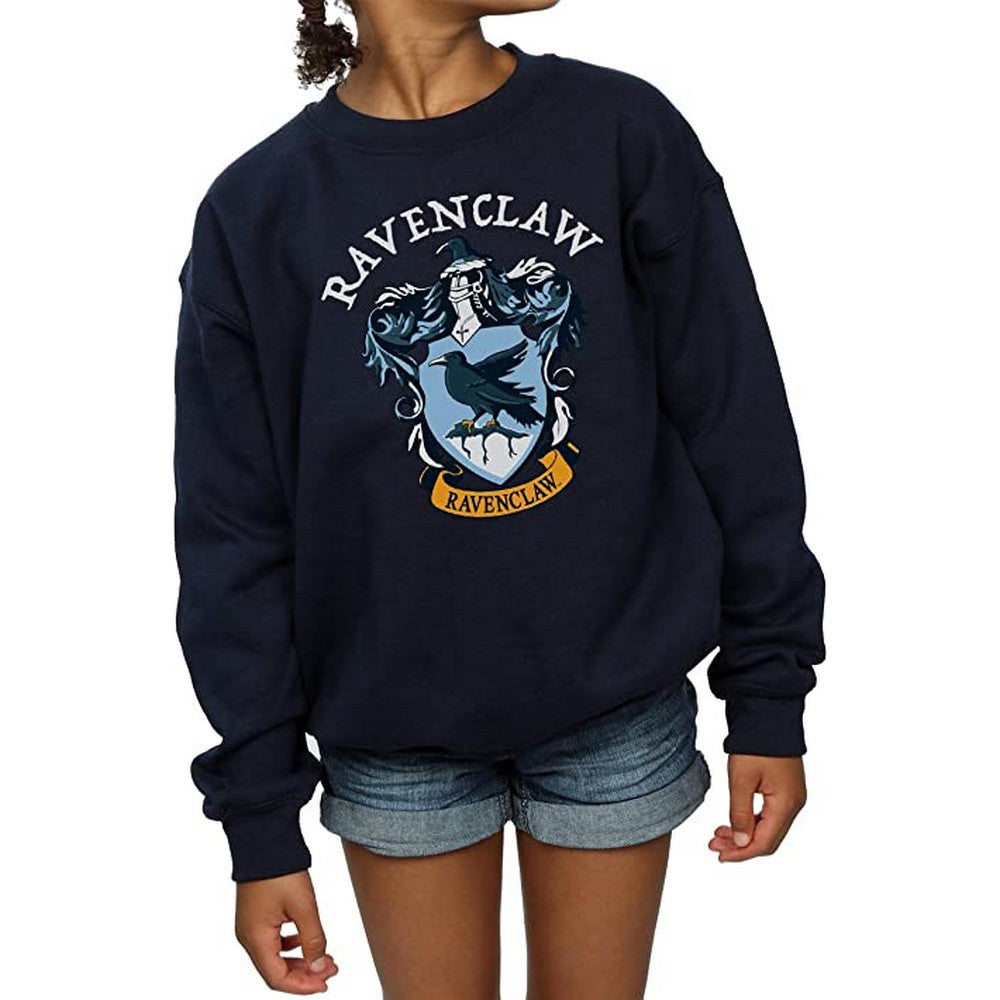 Navy Blue - Back - Harry Potter Girls Ravenclaw Sweatshirt