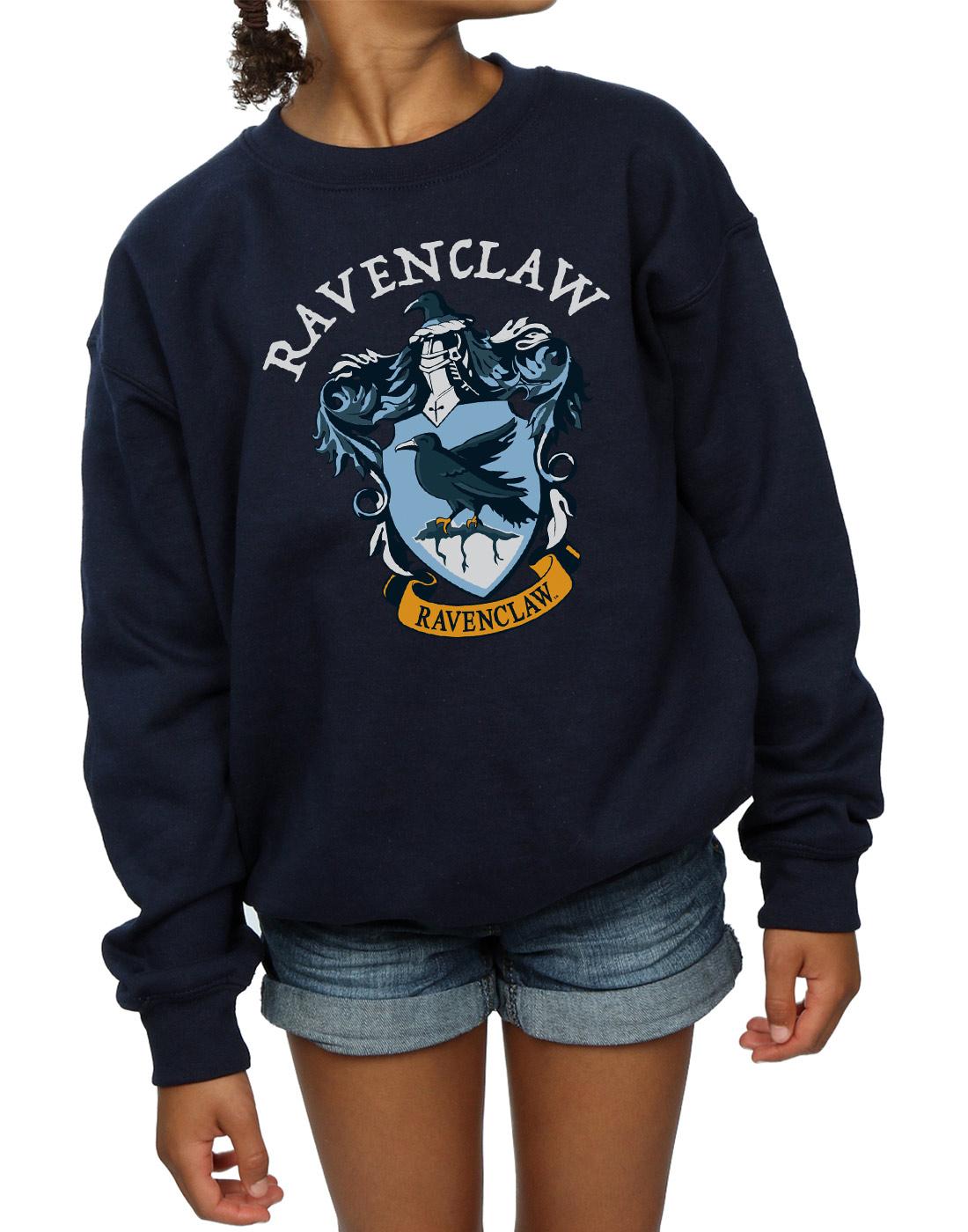 Navy Blue - Close up - Harry Potter Girls Ravenclaw Sweatshirt