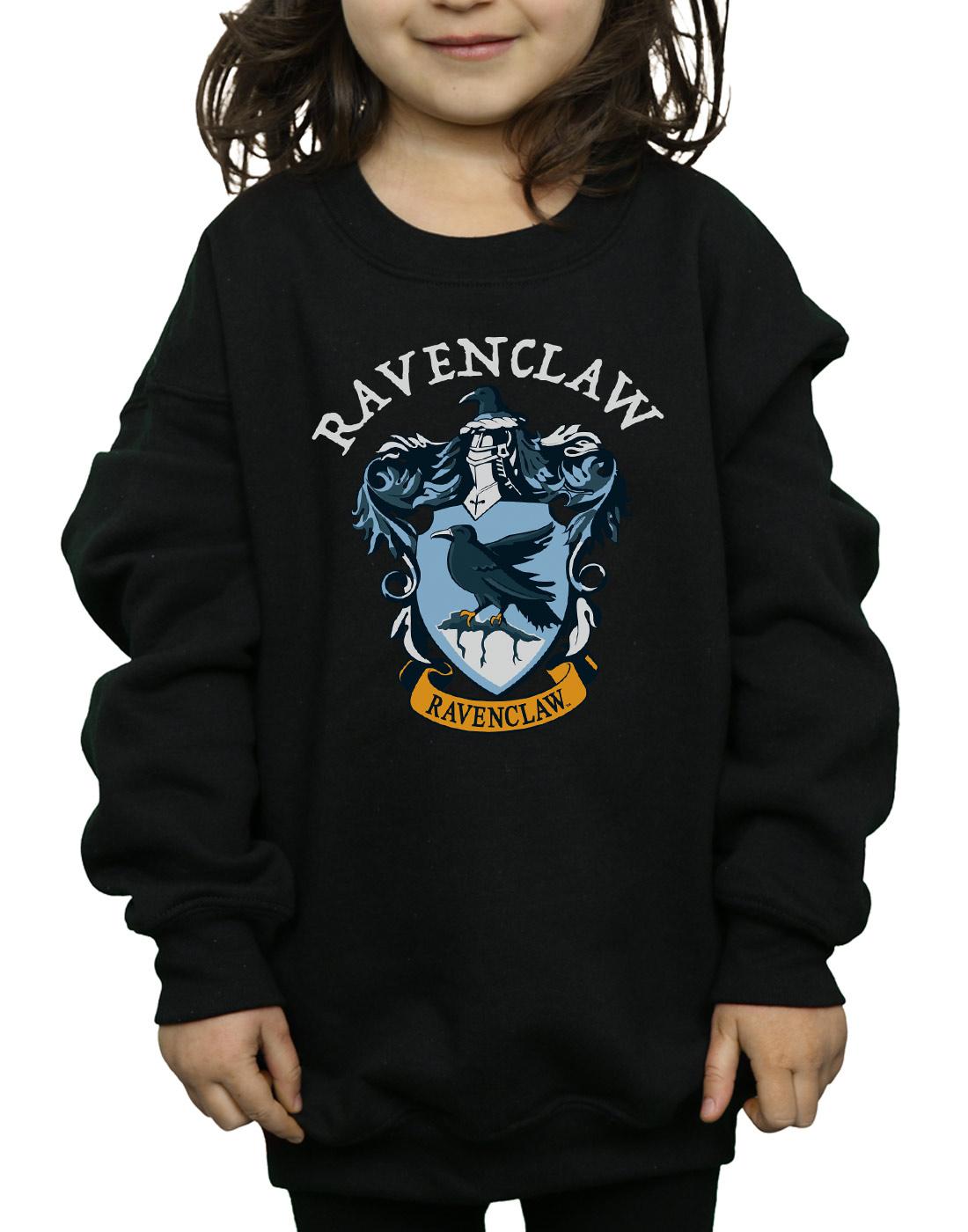 Black - Side - Harry Potter Girls Ravenclaw Sweatshirt