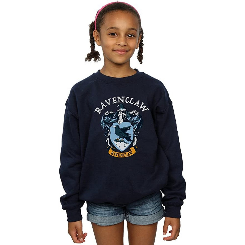 Navy Blue - Side - Harry Potter Girls Ravenclaw Sweatshirt