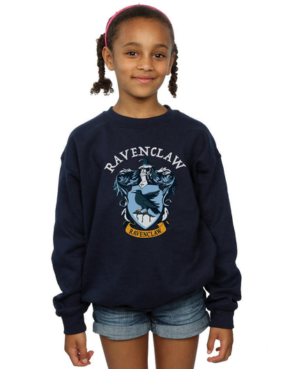 Navy Blue - Pack Shot - Harry Potter Girls Ravenclaw Sweatshirt