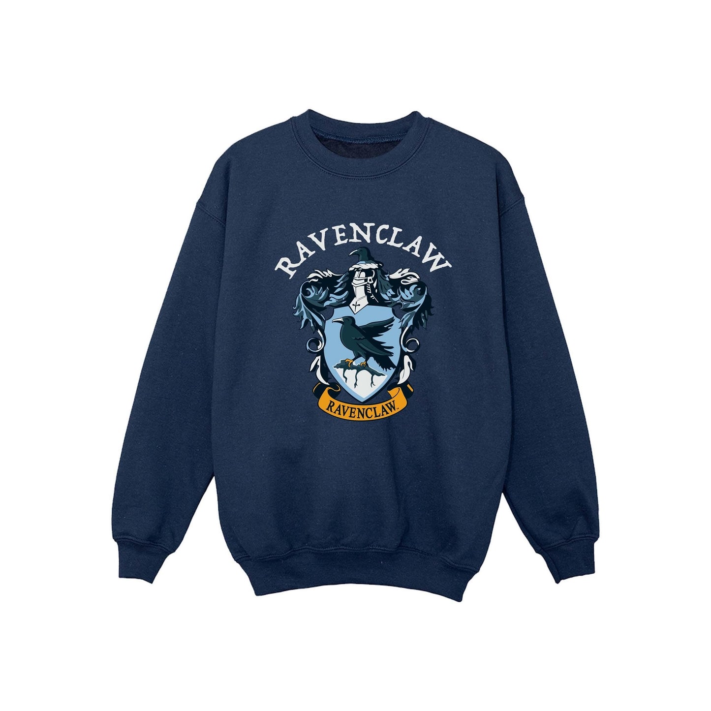 Navy Blue - Front - Harry Potter Girls Ravenclaw Sweatshirt