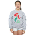 Sports Grey - Side - Disney Princess Girls Classic Ariel Sweatshirt
