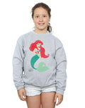 Sports Grey - Pack Shot - Disney Princess Girls Classic Ariel Sweatshirt