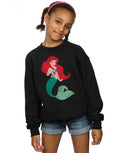 Black - Back - Disney Princess Girls Classic Ariel Sweatshirt