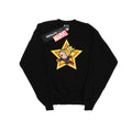 Black - Front - Captain Marvel Girls Kawaii Sweatshirt