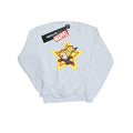 White - Front - Captain Marvel Girls Kawaii Sweatshirt