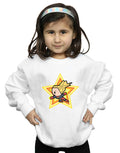 White - Back - Captain Marvel Girls Kawaii Sweatshirt