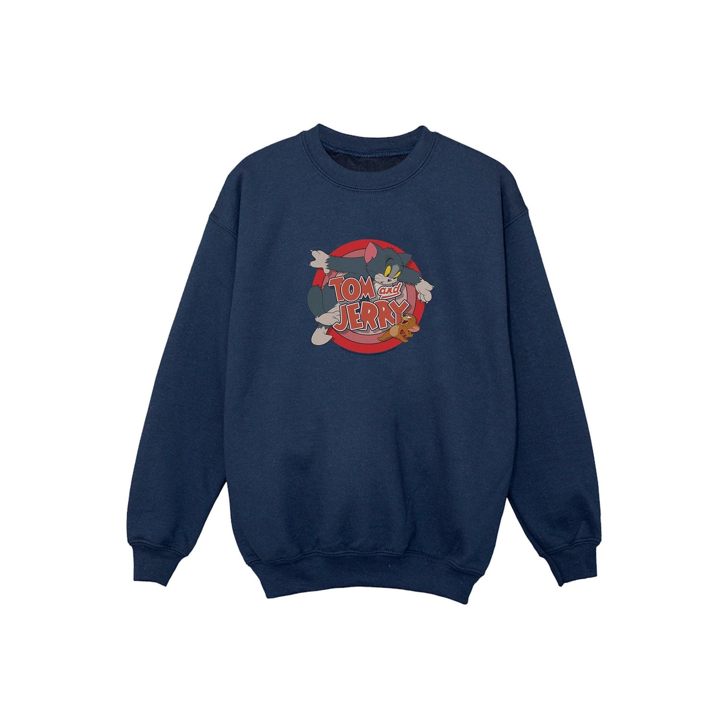 Navy Blue - Front - Tom and Jerry Boys Classic Catch Sweatshirt